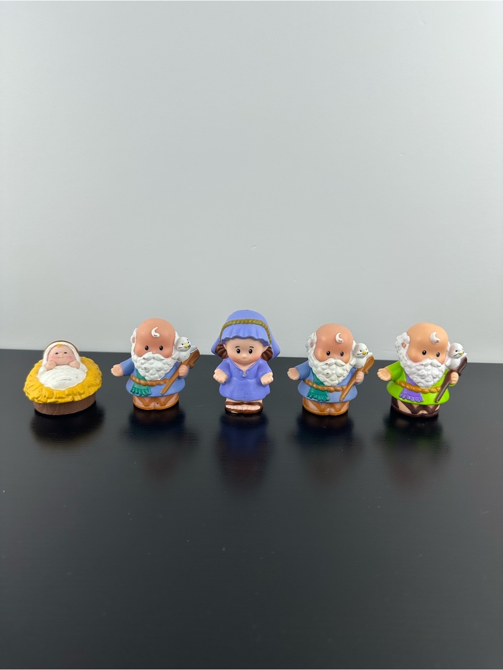 Fisher Price Little People Baby Jesus, Noah, Mary Religious Christmas Figurines